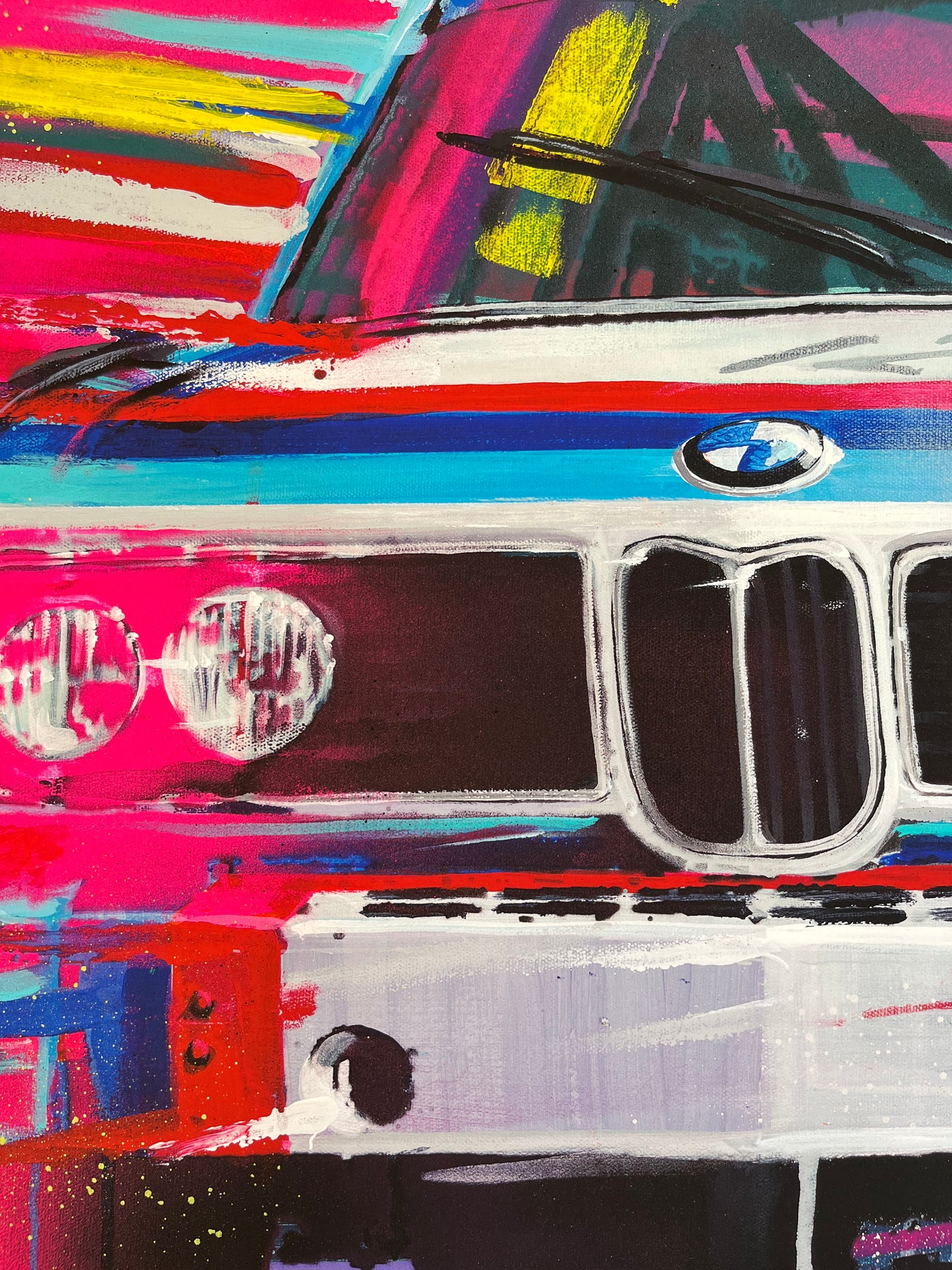 'AIRBORNE THREAT' BMW CSL Limited Edition Giclée Print. 1 0f 50