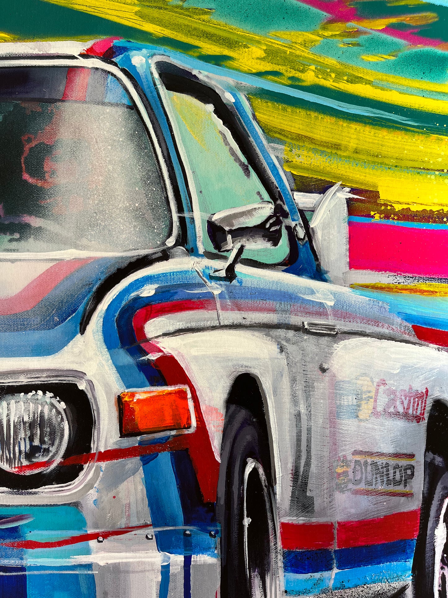 'AIRBORNE THREAT' BMW CSL Limited Edition Giclée Print. 1 0f 50